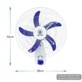thumbnail image 4 of Ventilador de pared CM-TOP 5 aspas 18 pulgadas 3 velocidades, 4 of 5