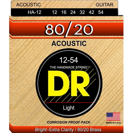 DR Strings Hi-Beam 80/20 Medium Acoustic Guitar Strings