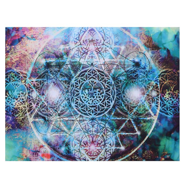 Polyester Tapestry Abstract Geometry Pattern Wall Hanging Blanket Art Home Decoration200x150cm