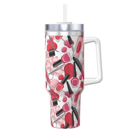

Ocsxa Makeup Print 40oz Stainless Steel Vacuum Insulated Tumbler Car Cup Coffee Mug with Spillproof Lid Keep Your Drink Hot or Cold on the Go