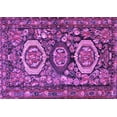 thumbnail image 1 of Ahgly Company Indoor Rectangle Medallion Purple Traditional Area Rugs, 4' x 6', 1 of 4