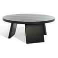 thumbnail image 5 of SAFAVIEH Couture Julianna Rustic Round Wood Coffee Table, Black, 5 of 11