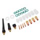 thumbnail image 1 of 30 Uds TIG lente de Gas de soplete de soldadura 4 #-12 # Kit de copa de vidrio para WP-9/20/25 Kit de accesorios de soplete de soldadura TIG, 1 of 8