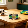 thumbnail image 4 of 2 Pcs Soccer Fan Jewelry for USA Soccer Fans, Stackable Bracelets for Women and Men, Game Day Accessories and Gifts for Soccer Lovers, Team Spirit Wristband Set, Jewelry, 4 of 5