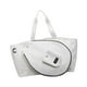 thumbnail image 3 of Bolsa de tenis de lona, ​​bolso de mano, fácil de limpiar, para viajes, elegante, multiusos, grande. blanco, 3 of 9