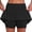Black, variant on Mid-Waist Culottes for Women with Pockets Sports Casual Two-Piece New Short Skirt