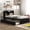 Espresso-Twin, variant on Dasun Twin Bed with Trundle,Bookcase,Grey