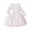 White, variant on SBYOJLPB Girls Dress Fashionable Solid Color Long Sleeve Round Neck Bow Knot Mesh Dress with Belt