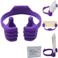 thumbnail image 1 of Thumbs-up Support de Cellulaire, Support de Tablette pour Bureau Téléphone Intelligent Téléphone Intelligent Tablettes – Universel Réglable Flexible, Violet, 1 of 5