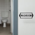 thumbnail image 5 of Washroom Cast Iron Door Sign White Metal Farmhouse Wall Art Bathroom Home Decor, 5 of 8