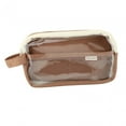 thumbnail image 4 of Estuche para lápices Capibala, bolsa para útiles escolares, estuche de maquillaje, bolsa organizadora de papelería Café, 4 of 9