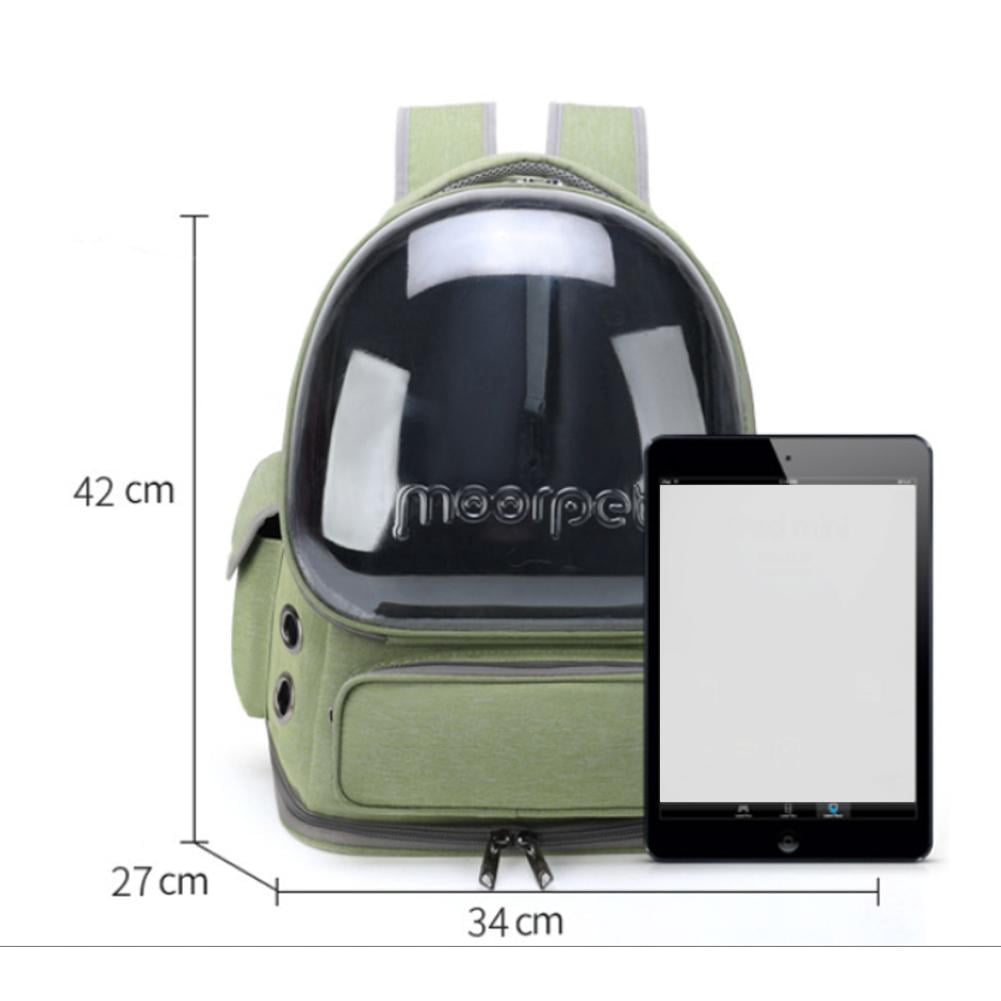 Pet Backpack Pet Carrier, 27lb Max, Large Transparent Bubble Window, Multiple Air Vents, Pet Carrier for Travel & Outdoor Adventures
