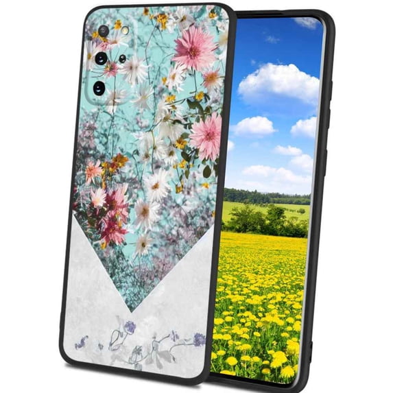 Flowers-360 Phone Case, Degined for Samsung Galaxy S20+ Plus Case Men Women, Flexible Silicone Shockproof Case for Samsung Galaxy S20+ Plus