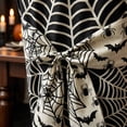 thumbnail image 6 of Vintage Spooky Mushroom Ghost Print Chair Cover, Decorative Bow Halloween Chair Protector for Dining Chair Decor, Halloween Party Dining Chair Ornament, 6 of 8