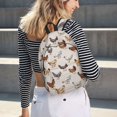 thumbnail image 7 of Balery Various Chicken Vintage Canvas Backpack for Men and Women - Large Capacity, Durable Travel Laptop Bag for School, Work, Hiking, and Outdoor Activities, 7 of 7