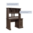 thumbnail image 4 of BELLEZE Bonelli 50" Executive Desk with Hutch, Dark Walnut, 4 of 7