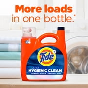 Tide Ultra Hygienic Clean Liquid Laundry Detergent, Original Scent, 117 fl oz, 83 Loads