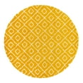 thumbnail image 3 of Unique Loom Trellis Shag Collection Area Rug - Ruth (10' Round Yellow/Ivory), 3 of 9