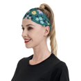 thumbnail image 6 of Yiaed Floral Print Sports Headbands,Moisture Wicking Workout Headband, Sweatband Headbands for Running,Cycling for Women and Men, 6 of 8