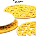 thumbnail image 3 of Juego de 3 posavasos de silicona multiusos finamente esculpidos, posavasos antideslizantes flexibles y aislantes, 3 of 5
