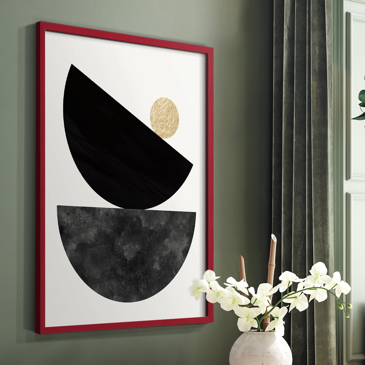 Delicate Balance in Paper Solid Wood 11 x 14 Framed Print