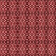thumbnail image 1 of Ahgly Company Machine Washable Indoor Square Transitional Red Area Rugs, 6' Square, 1 of 7