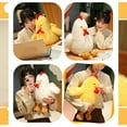 thumbnail image 4 of Wizlet 17.7in Chicken Plush Toys, Chicken Stuffed Animals,Cuddly Plush Toys for Warmth & Comfort, A Cozy Hugging Companion and Gifts for Christmas, birthdays, Valentine's Day (White), 4 of 4