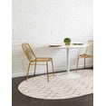 thumbnail image 3 of Marilyn Monroe Glam Collection Area Rug - Trellis (4' 1" x 6' 1" Oval White Silver/Silver), 3 of 11
