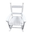 thumbnail image 7 of Kacho Wooden Child Rocking Chair, Hardwood Rocker, Rocking Chair for Child Toddlers Rocker Chair Aged 3-8, Smooth Rocking, for Living Room, Bedroom, Balconies, Porches, Children's Rooms, White, 7 of 7