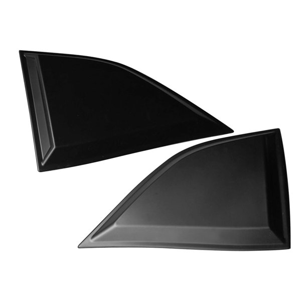 SPEC-D Matte Black Side Window Louvers For 2008-2017 Dodge Challenger – 2PC Cover Set, Easy Install