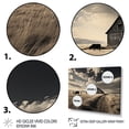 thumbnail image 3 of Designart "Silent Horizon with Cattle III" Animals Floater Framed Wall Art Living Room, 3 of 7