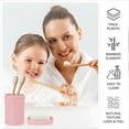 thumbnail image 6 of CERBIOR Bathroom Accessories Set 6 Pcs Bathroom Set Ensemble Complete Soap Dispenser Toothbrush Holder Tumbler Soap Dish Toilet Cleaning Brush Trash Can, Pink, 6 of 11