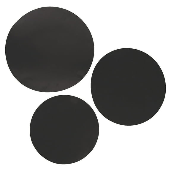 Large Black Cutout Dots 12Pc - Party Decor - 12 Pieces