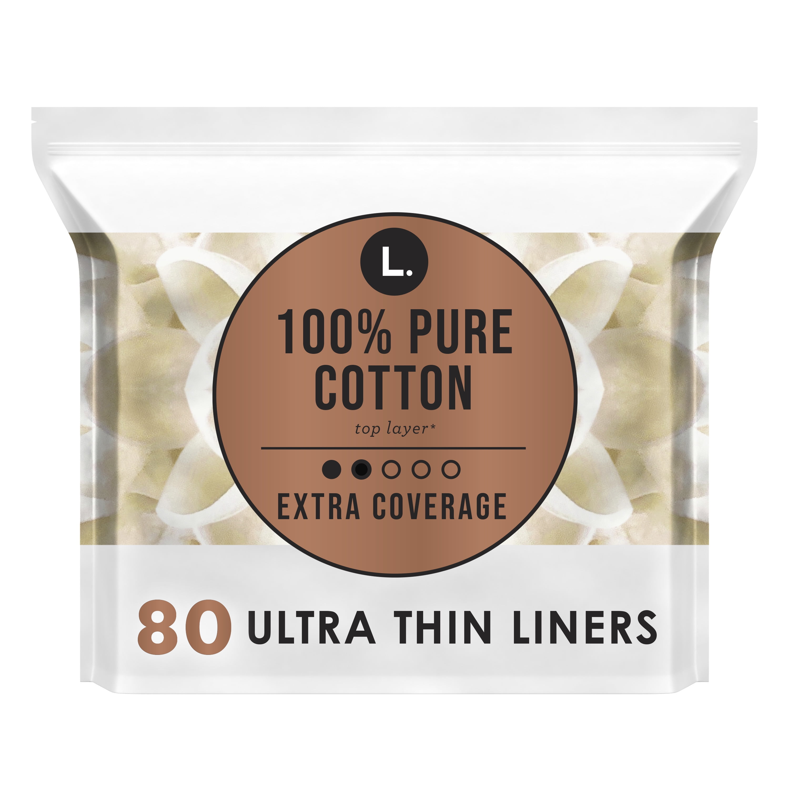 L. Organic Cotton Top Sheet Extra Long Liners, 80 Ct