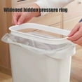thumbnail image 6 of Kitchen Trash Can, Step-On Garbage Can with Lid, Tall Kitchen & Bathroom Trash Can, Small Office Waste Bin, White - Xuniizn, 6 of 6