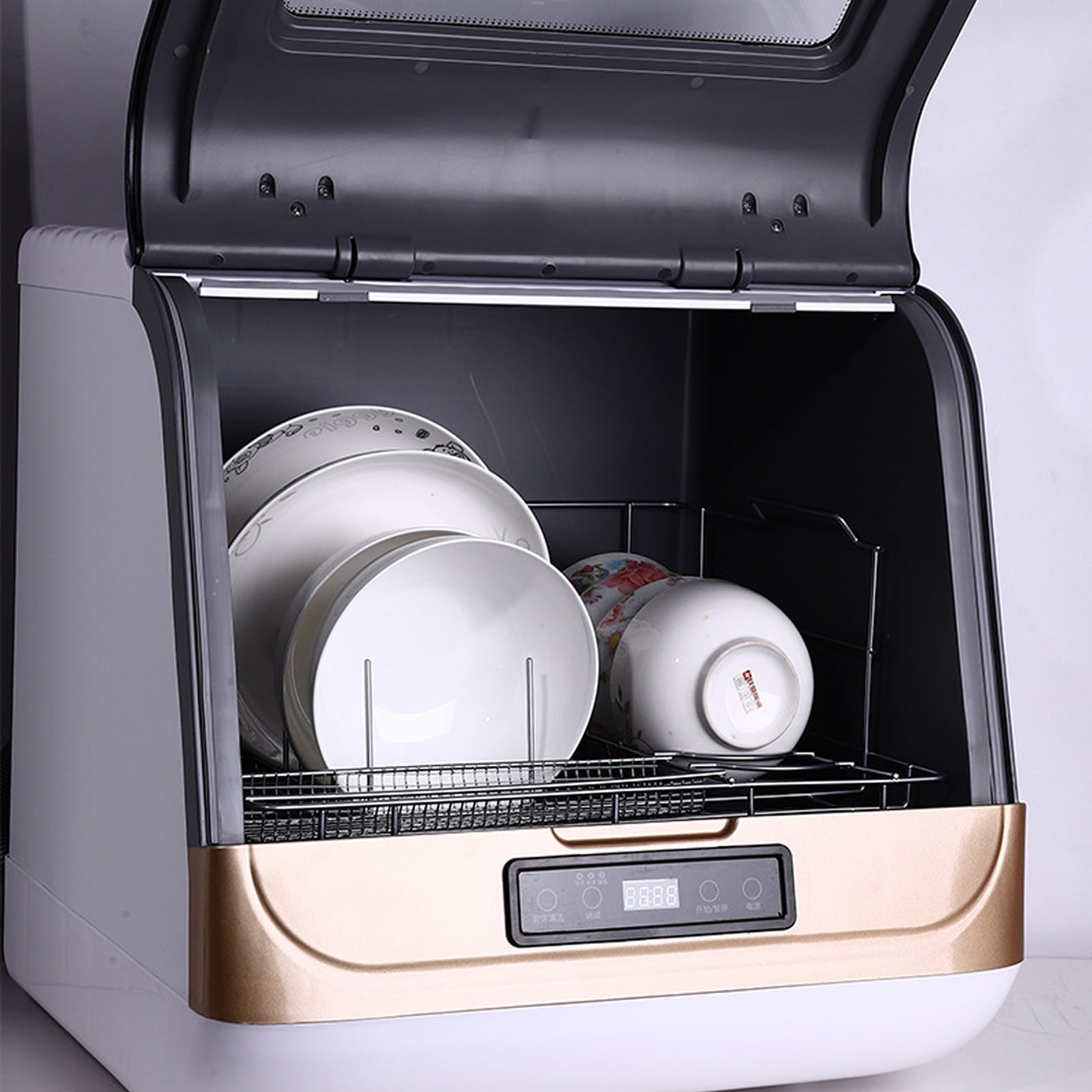 TOOL1SHOoo Portable Countertop Dishwasher with Large Capacity Air Dry Function 3 Washing Programs