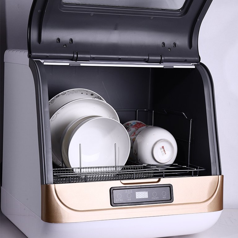 TOOL1SHOoo Portable Countertop Dishwasher with Large Capacity Air Dry  Function Washing Programs