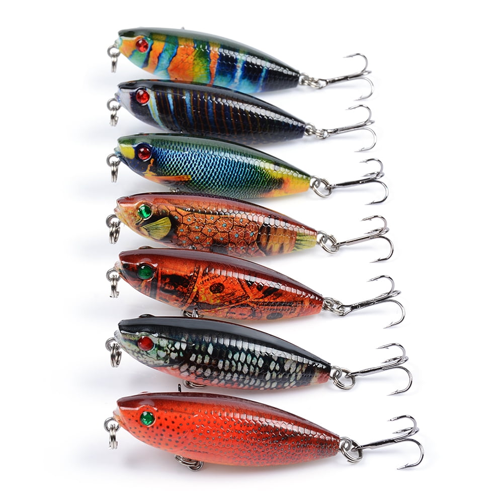 7PCS Fishing Lures Set 5.9cm 6.9g Hard Bait Crankbait Fresh Salt Water