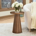 thumbnail image 6 of Oubayajia Small Side Table, Accent Table for Small Spaces, Wood Fluted Nightstand for Bedroom Living Room, Walnut, 6 of 8