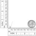 thumbnail image 3 of Gem Stone King 18K White Gold White Moissanite Necklace for Women (0.50 Cttw, Gemstone, Round 5MM, 18 inch Chain), 3 of 4
