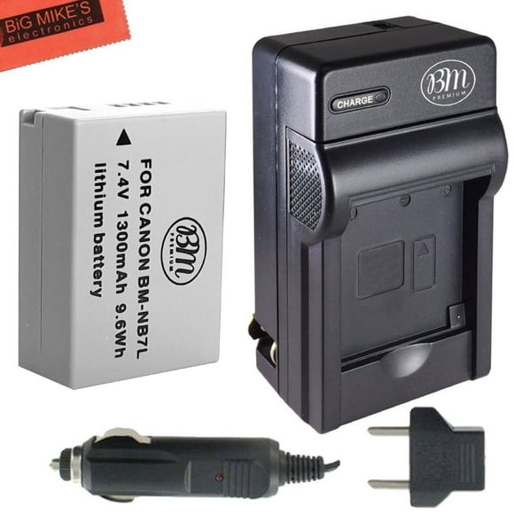 BM Premium NB-7L Battery & Charger Kit Canon PowerShot G10, G11, G12, SX30 IS Digital Camera
