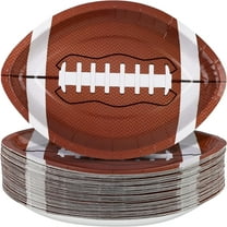 CCOCC Disposable Football Shaped Paper Plates 9.4x5.9", Sports Game Party Supplies & Birthday Decor
