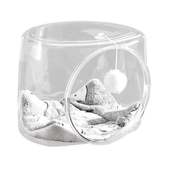 Cápsula transparente espacial para gatos, nido para gatitos, muebles para gatos, centro de actividades, suministros para mascotas, casa para gatos, Cuadrado