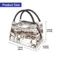 thumbnail image 2 of Lafuoo Woodland Forest With Deers Pattern Portable Aluminum Film Insulated Refrigerated Lunch Bag, Zippered Cooler Bag/Hot Bag for Food and Beverag-One Size, 2 of 7