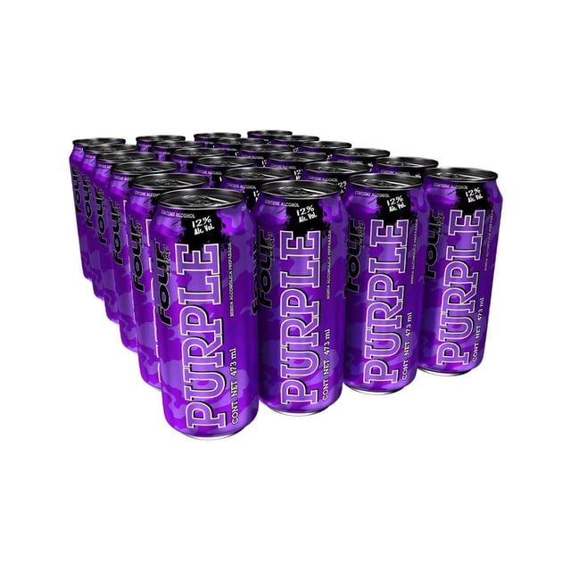 Pack de 24 Bebida Mezcla Four Loko Purple de 473ml Four Loko Purple 473ml