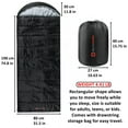 thumbnail image 3 of Alpine Swiss 0°C (32°F) Sleeping Bag Lightweight Waterproof with Compression Sack Adults All Seasons Camping Hiking Backpacking Travel Outdoor Indoor, 3 of 7