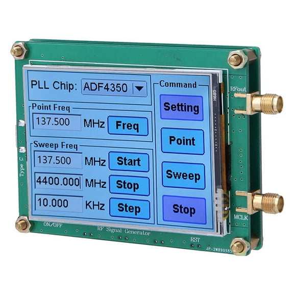 RANMEI Adf4350/Adf4351 Rf Signal Source Generator Module High Stability Low Noise Lcd Display Signal Sensor Meter