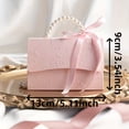thumbnail image 6 of 30 Pcs Pink Gift Boxes with Pearl Chain, Satin Ribbon Paper Favor Containers with Handle for Wedding Valentine Party, 6 of 8