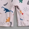 thumbnail image 6 of Zshosam Baby Girl Swim Baby Girls UPF 50+ Sun Protection Long Sleeve One Piece Rash Guard Swimsuit Size 3T 4T,(Beige 3-4 Years), 6 of 8