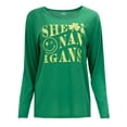 thumbnail image 4 of Way To Celebrate Women's St. Patrick's Day Long Sleeve Graphic T-Shirt, Sizes S-XXXL, 4 of 9